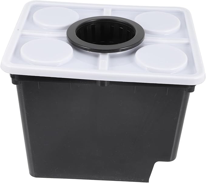 HANABASS Hydroponics System Bucket Planting Holder Soilless Culture Vegetable Lid Easy Assembly Planting Basket for Indoor Garden and Balcony Use Reusable Garden Supplies