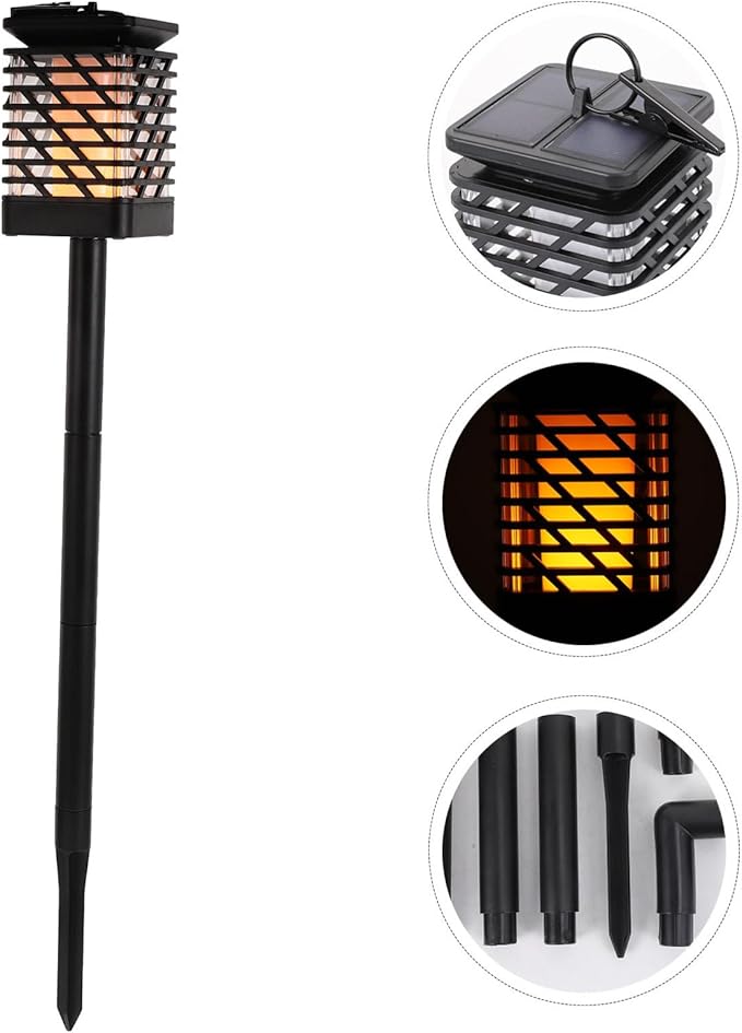 Retro Solar Landscape Light Yard Wall Light Solar Spotlight Easy Install