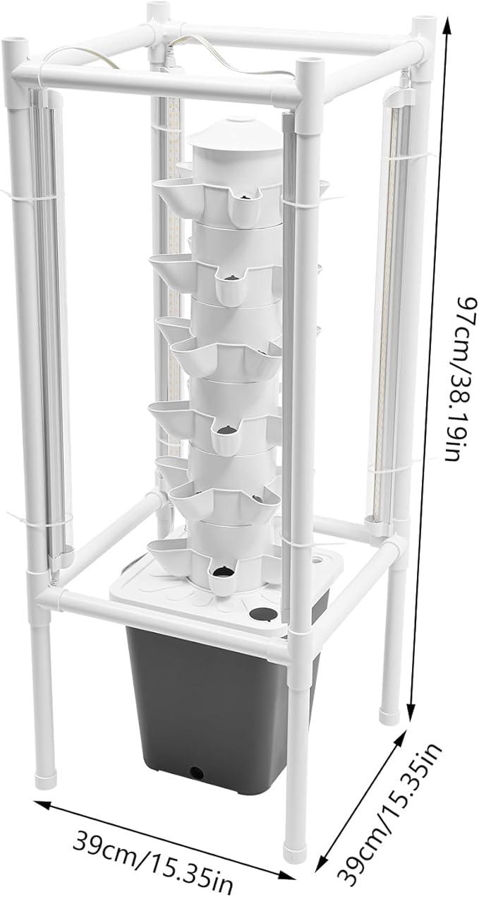 Hydroponic Growing SystemPlanter Germination Tower30 HolesIndoor Gardening Vertical Planterfor Gardening Lover