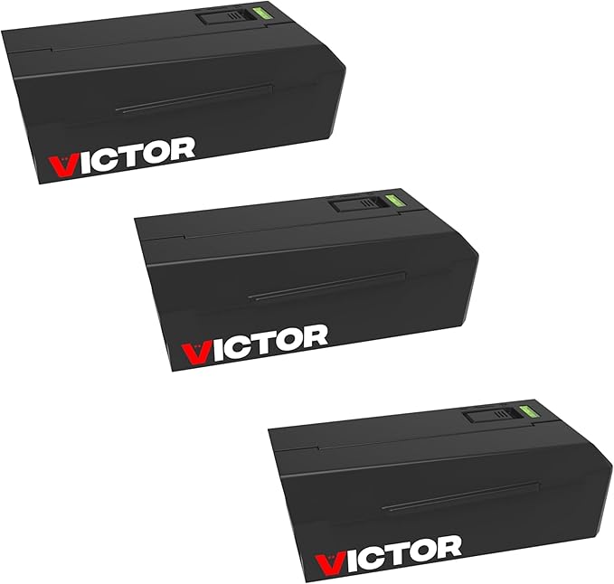 Victor Humane Mouse Traps Indoor for Home - M250BSR-3 - No Touch Electric Mouse Traps for Home Pack of 3