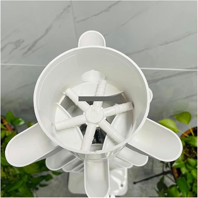 Hydroponics Growing System 15 Layers 45 Sites Hydroponic Plant Tower Vertical Indoor Garden Kit with 8 Pcs Full Spectrum Led Grow Lights Hydroponic Tower