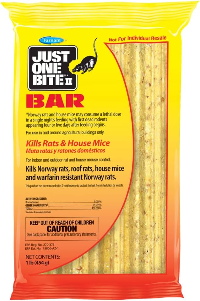 16 oz. Rodent Rat Bait Cake Blocks - (Pack of 8)