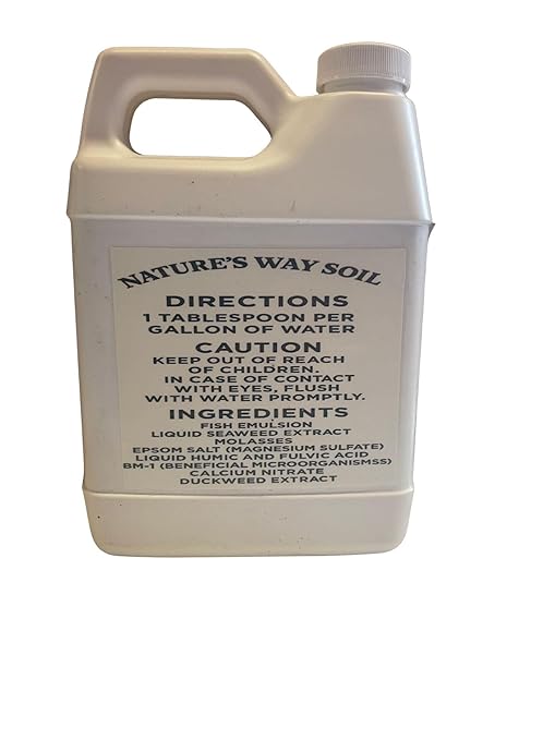 Nature’s Way Soil® Organic Hydroponic Nutrients-Liquid Concentrate Makes 64 Gallons | -Charged with Worm Castings &amp Fermented Duckweed | for Vegetables Herbs &amp Lettuce | 32 oz | Nature's Way