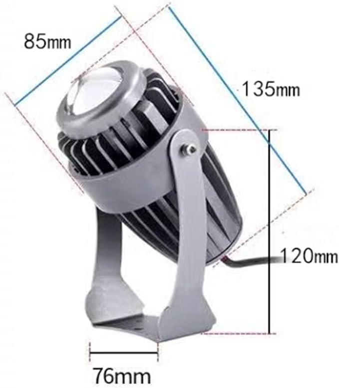 Outdoor Landscape Spotlights Led Spot Lights - 10W Outdoor Wall Lamp Landscape Lighting Long Distance LED Beam Light IP66 Waterproof LED Spotlight Narrow Beam Spotlight