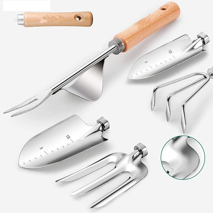 Pack of Professional Stainless Steel Garden Tool Set Ergonomic Handle Design for Efficient Gardening Operations Garden Tool Set
