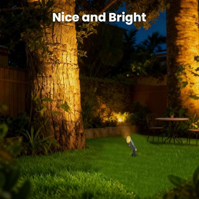 Brass Landscape Lights 12V Low Voltage Mini Spotlight Replaceable 3W MR11 LED Bulb Warm White Solid Brass Spot Light Weatherproof Accent Light for Outdoor Garden Yard Lighting 2-Pack