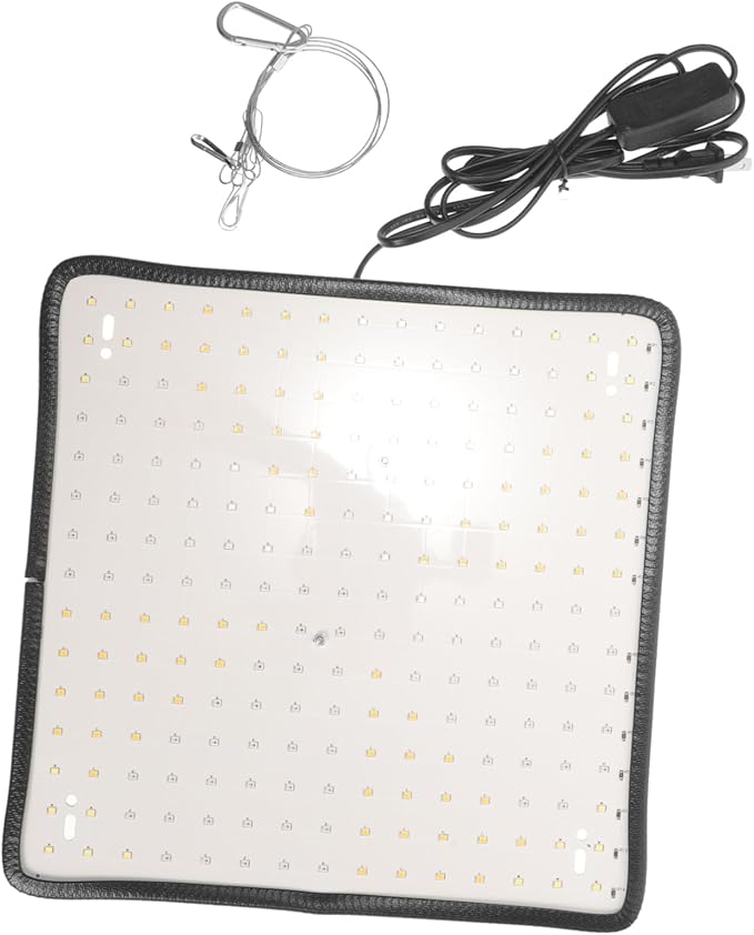 225 LED Hanging Plant Growth Light Full Dimmable LED Grow Lamp Adjustable Height Ultra-Thin Panel for Indoor Plants Red White Light
