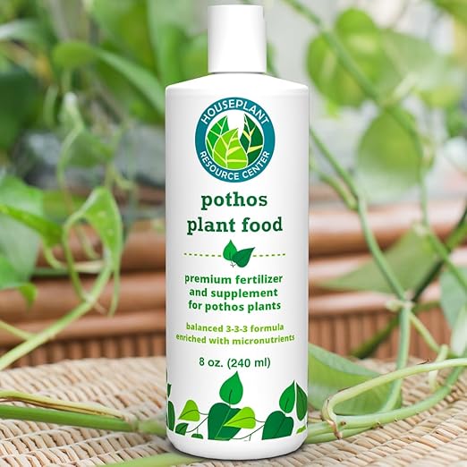 Pothos Fertilizer – Liquid Plant Food for Strong Roots Healthy Growth &amp Lush Foliage – 3-3-3 NPK Formula with Sea Kelp Humic &amp Fulvic Acid – Essential Nutrients for Neon Pothos or Devil’s Iv