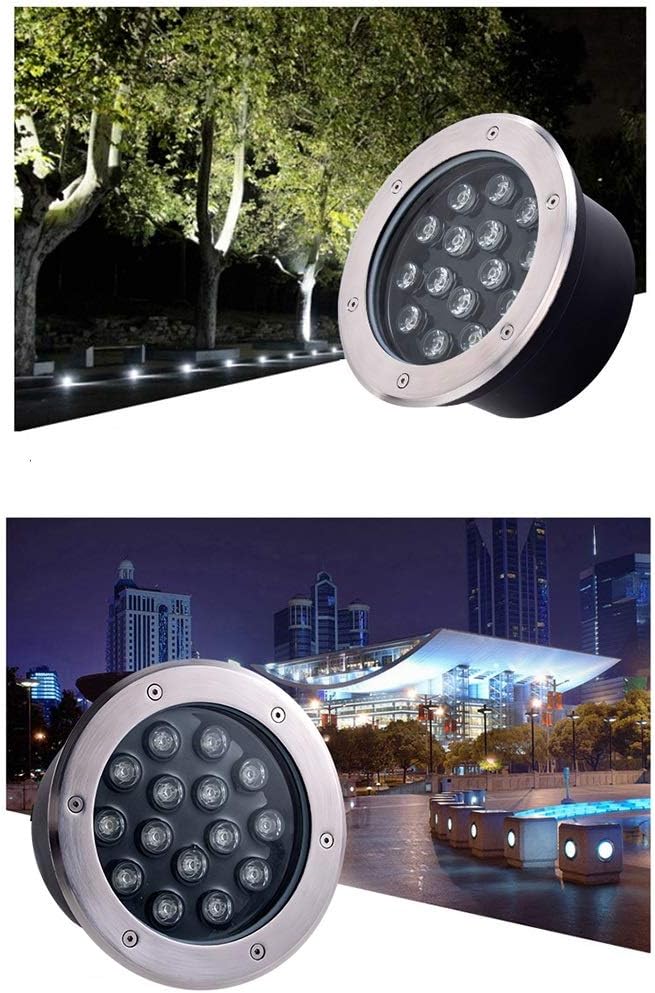 Underground Light LED Walkover Lights High Brightness Color Recessed Ground Spotlight IP67 Waterproof AC85-265V Used to Illuminate The Wall Terrace Lawn (Color : Cold White Size : 1W) (Blue 3W)
