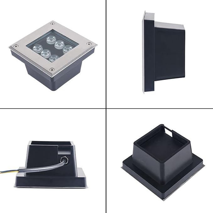 Underground Light LED - LED Beam Spotlight IP66 Waterproof Garden Landscape Light Outdoor Underground Lights Square Outdoor Park Landscape Embedded Lawn GrRed 12W
