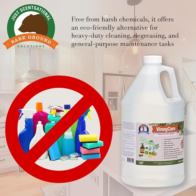 Trident’s Pride Organic Fish Fertilizer (1 Gal) + 30% Industrial‑Grade Vinegar Cleaner – Garden &amp Outdoor Bundle