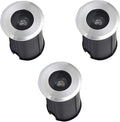 3PCS Ground LED Landscape Lights - Recessed Underwater Light 12V/24V Miniature Underwater Recessed Spotlight IP68 Waterproof Saltwater Pool Light For Swimming Pool OuCold White-52x85mm(12V)