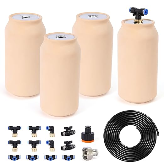 4pcs Olla Pot 41oz Drip Irrigation System 4x4x8in Olla Watering System Insert Devices Terra Cotta Clay Irrigation Pots Watering System for Outdoor Plants Irrigation