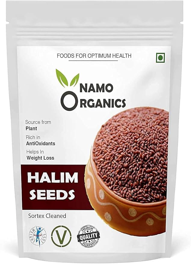 Zeeke Namo Organics 100% Organic Halim Garden Cress Aliv Seeds 900 Gm for Eating Organic and Weight Loss - (Super Saver Pack)