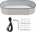 Zerodis Raised Garden Bed Kit for Vegetables Flower Raised Planter Bed 304 Stainless Steel Stable Open Base Wide Application (Ivory White)