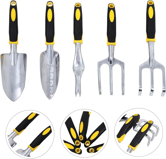 1set Multi-use Garden Tool Set Heavy Duty Plant Shovel Trowel and Fork for Balconies Gardens and Potted Plants for Digging Weeding and Transplanting