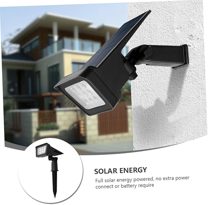 Solar Led Spotlight for Garden and Patio Lawn Stake Light with Settings for Pathways and Landscape Lighting