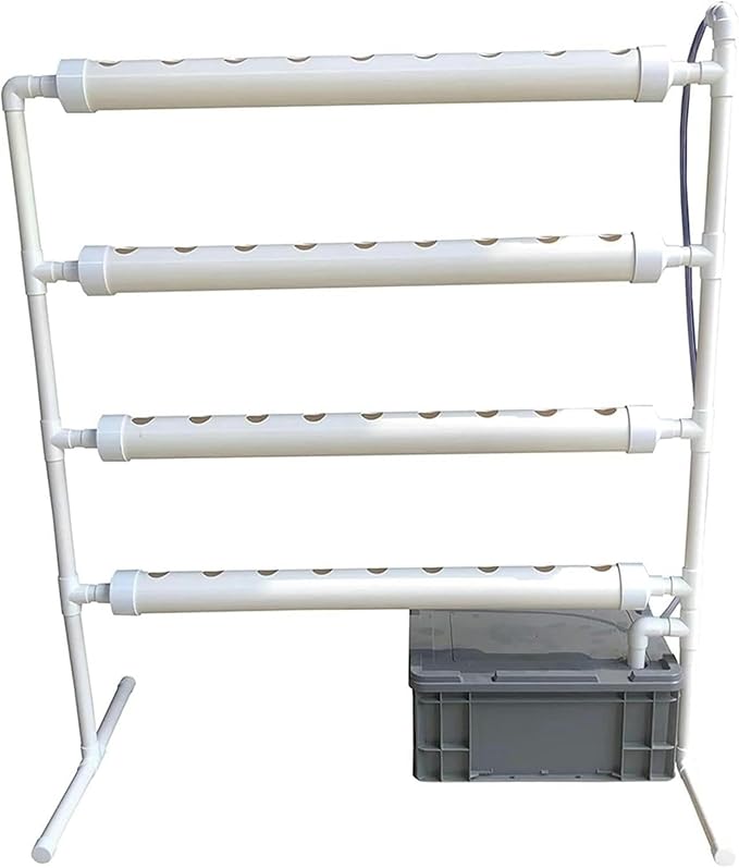 AMNOOL Hydroponics Growing System Hydroponic Grow Kit 36 Holes Pipe Grow Kit Indoor Greenhouse Planting Box Gardening System Nursery Pot Hydroponic Rack Hydroponic Tower**1