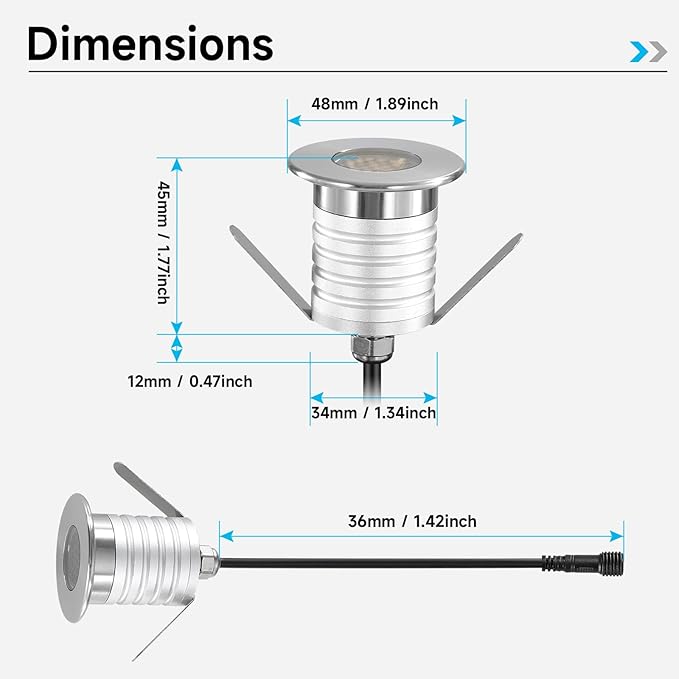 210 LED Honeycomb Underground Light 3W DC12-24V IP67 Anti-Glare Low-Voltage Embedded Stainless Steel 304 Cover Suitable for Outdoor Ground Deck Square Park Courtyard(3000K 6P-A)