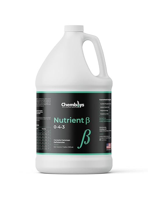 Chemboys Beta Plant Food Fertilizer Base Nutrients Hydroponics System Bundle (Part B of 2 Part Program) – Garden Nutrition Liquid Plant Food for Big Bloom &amp Yield Boost – 1 Pint (16 fl oz)