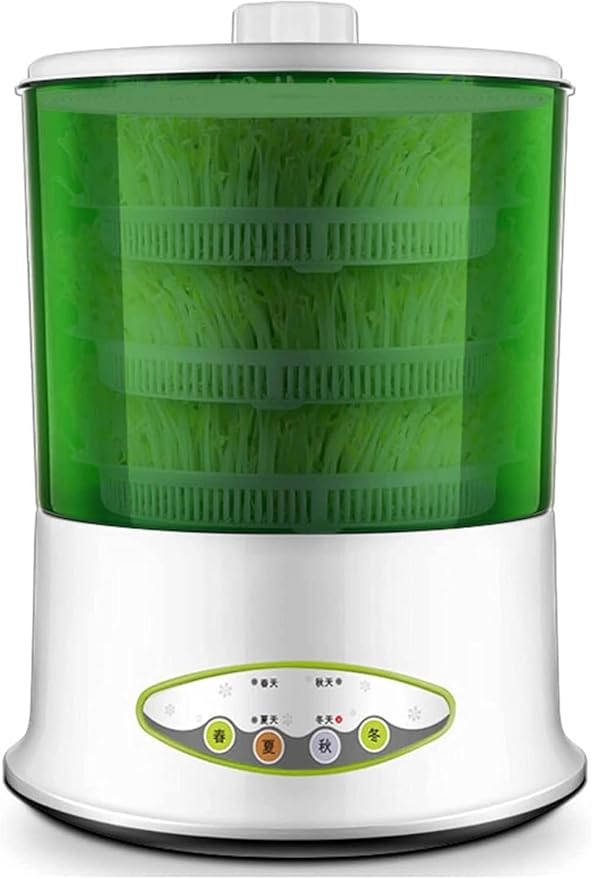 Bean Sprouts Machine Bean Sprouts Maker with Four Season Seed Sprouter Kit Seed Grow Cereal Tool for Wheatgrass Soybean