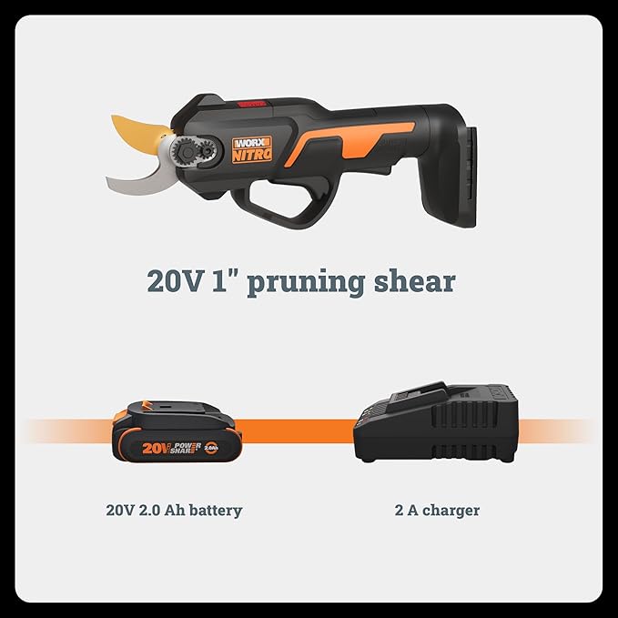 Worx 20V Worx NITRO Pruning Shear/Lopper WG330 - (Battery &amp Charger Included)