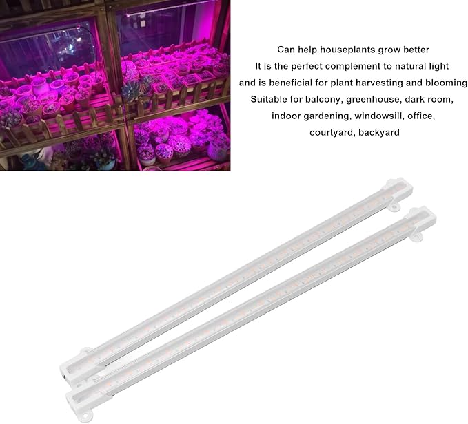 ZJchao Solar Grow Lights for Greenhouse Outdoor Grow Lights Solar Indoor Full Spectrum Growing LED Lamp Plant LED Plant Light Strip for Balcony Vegetables Flowers (20w)