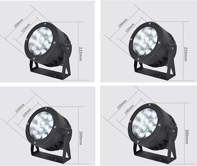 Rotation Tree Spotlight - Outdoor LED Floodlight IP65 Outdoor Waterproof Garden Tree Light AC 220V Spotlight Led Beam Light Villa Courtyard Lawn Light Landscape Spotlight(Yellow36W)