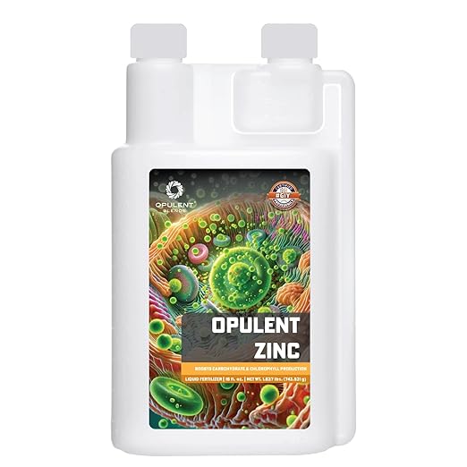 Opulent Zinc (16 fl. oz.) - 23% Zinc Liquid Fertilizer - Mobile Zinc - Micronutrient - Foliar Application