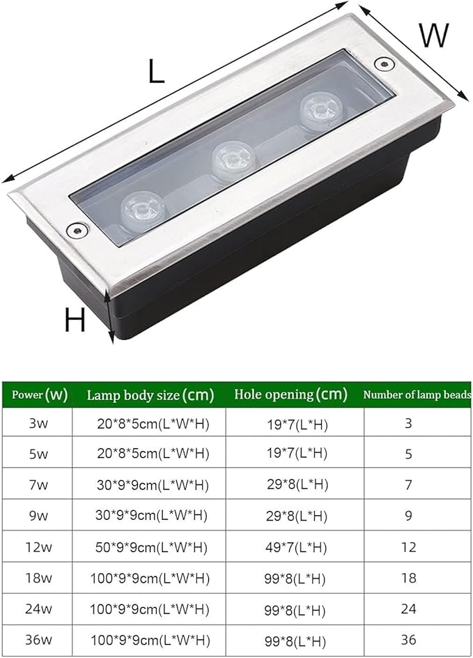 Spotlight Led Beam Light - LED Landscape Light Outdoor Underground Light IP66 Waterproof AC85-265V Recessed Ground Light for Garden Yard Patio Pathway Driveway Walkway Buried Lights(Red6W)