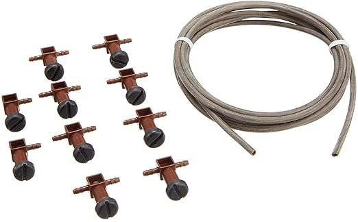Blumat 10 Distributor Drippers with 3mm Tubing for Drip Irrigation and Automatic Watering | Drip Line System Parts (2 Pack (3mm))