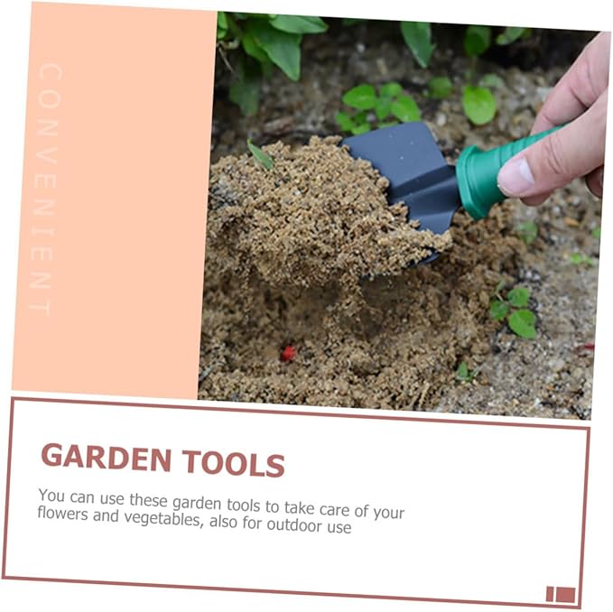 Garden Tool Set with Shovel Rake and Pruning Shears 5pcs Heavy Duty Gardening Hand Tools Kit with Portable Storage Case for Planting and Lawn Care