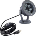 Kiven Outdoor Landscape Yard Floodlight LED Lighting 6W Waterproof IP65 Graden Lights COB Led Spotlights for Signboard Lighting Wall Light、Lawn Decorative Lamp Plug-In Ground Lights （6000K）