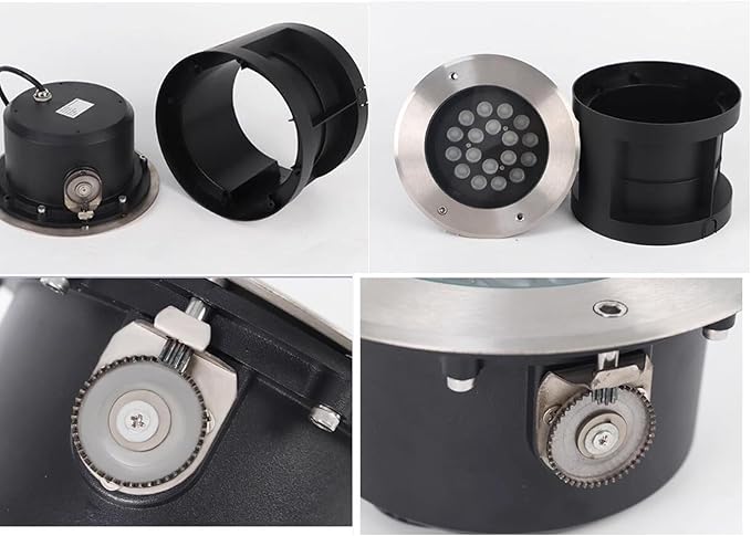 Outdoor Landscape Lights - Led Underground Light Round Recessed Spotlight Ip65 Waterproof 30° Angle Adjustment Floor Light Garden Courtyard Decorative Lighting Led Be-White-36W