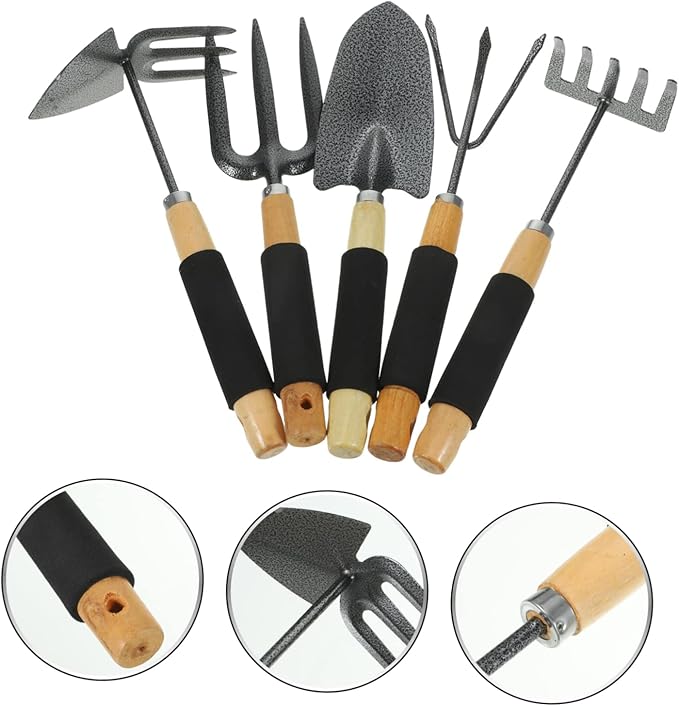 BESPORTBLE 1set Gardening Tool Ergonomic Gardening Kit Hand Shovel Rake and Spade for Planting and Transplanting Garden Tools for Outdoor Use