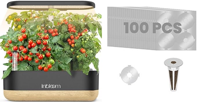 inbloom 12 Pods Hydroponics Growing System and 100 Pcs Hydroponic Pod Labels