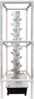 Hydroponic Tower Hydroponic Tower Cultivation Inner Crop with Lights and Cultivation Supports Soil -Free Cultivation Tower 45 Aparable Cultivation Kit of 45