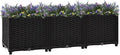Raised Garden Bed Black Steel Wire Mesh Cage Galvanized Retaining Walls for Landscape Durable Outdoor Welded Fencing Sale 47.2x15.7x15.0 in