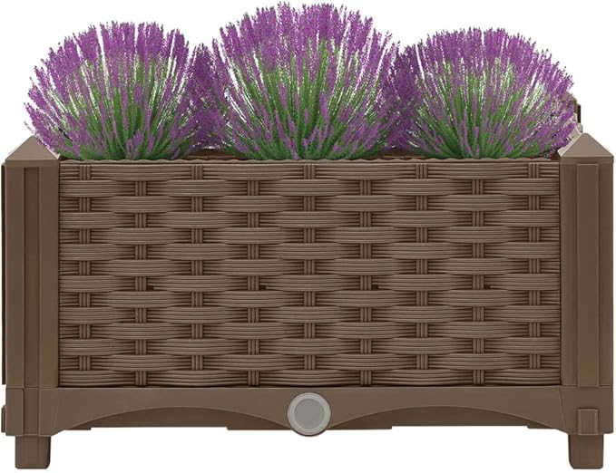 Cultivation RoomPatio Garden Home DecorVegetable planters for Porch PatioDurable and Long-LastingRaised Bed 15.7x15.7x9.1 Polypropylene