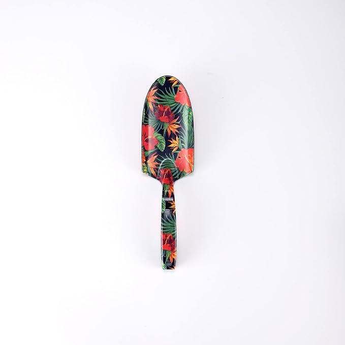Floral Garden Tool Set 4PCS Gardening Kit with Beautiful Print Gardening Gifts Tools for Women with Transplant Trowel Fork Hand Rake Cultivator /2589 464895