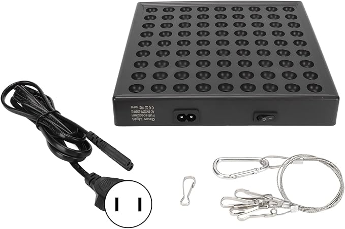 LED Grow Light Panel Full Spectrum High Efficiency Luminescent Plant Grow Light for Covered Grow Tent Greenhouse Vegetables and Blooming Seeds Hydroponics(USA 81 Beads)