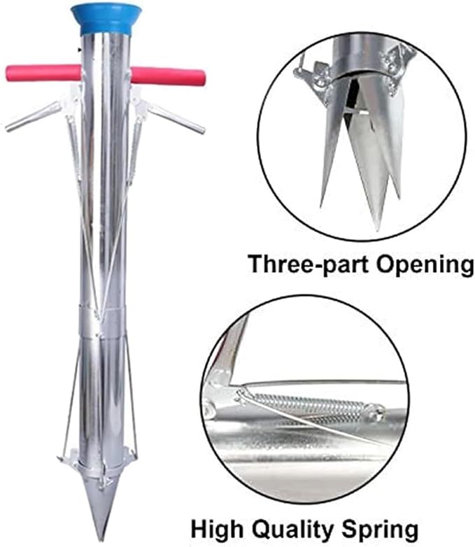 Long Handle Vegetable Planter Multi-Functional Vegetable Seedling Tool Vegetable Seedling Transplanter for Vegetable Field Plastic Film Field Seedling Tray for GardenYard(Double Handle)