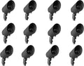 LED Low Voltage Outdoor Directional Lights - 12V AC - 36° Beam Angle Landscape Spot Up Light with Ground Spike &amp MR16 LED Bulb - IP67 Waterproof 3000K Warm White Aluminum Housing (Black 12 Pack