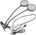Dual Head 30W USB Powered LED Plant Grow Light with Timing and Dimmable Features