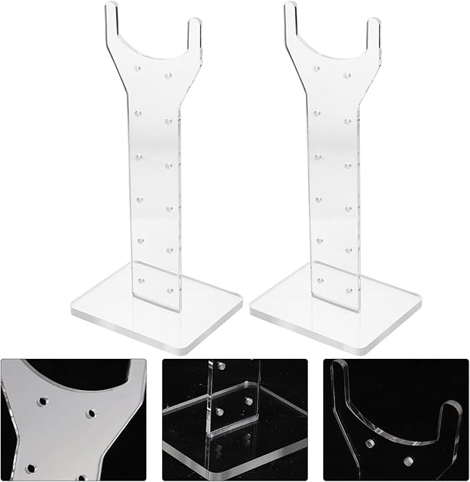 Yardwe Grow Light Stand for Indoor Plants Acrylic Metal Rack Sturdy Safe for T20 Grow Lights Enhance Plant Growth
