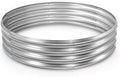 Round Galvanized Raised Garden Bed Kit Round Galvanized Planter for Vegetables/Herbs/Flowers Heavy-Duty Steel Outdoor Water Trough (Silver 4X4X1FT)