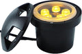Garden Landscape Lights - AC85-265V Outdoor Underground Lamp IP66 Waterproof 4 Sided Glow Round Decking Lighting Outdoor Recessed Spot Light Ground Landscape Lights(Red6W(AC85-265V))