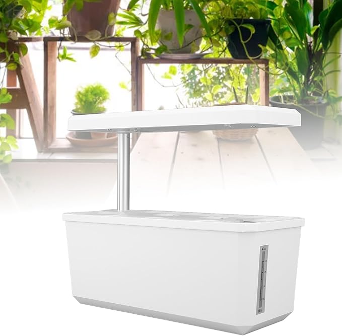 Hydroponics Growing System Automatic Control 100-240V Simple Operation ABS Intelligent Hydroponics Growing Machine for Kitchen (White) DAUZyh15pgqixr-12