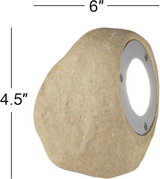 John Timberland Large Garden Landscape Rock Light
