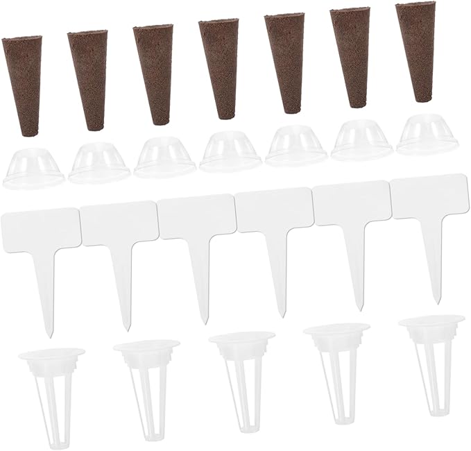 3sets Vertical Garden Hydroponic Kit Grow Baskets Sponges Soilless Planting Pots for Hydroponics Complete Growing System